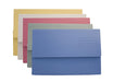 Best Value Exacompta Guildhall Plain Document Wallet, 345 x 245 mm, 250 gsm - Assorted Colours, Pack of 50