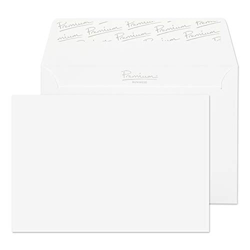 Best Value Blake Premium Business C6 114 x 162 mm 120 gsm Peel & Seal Wallet Envelopes (91155) Diamond White Laid - Pack of 50