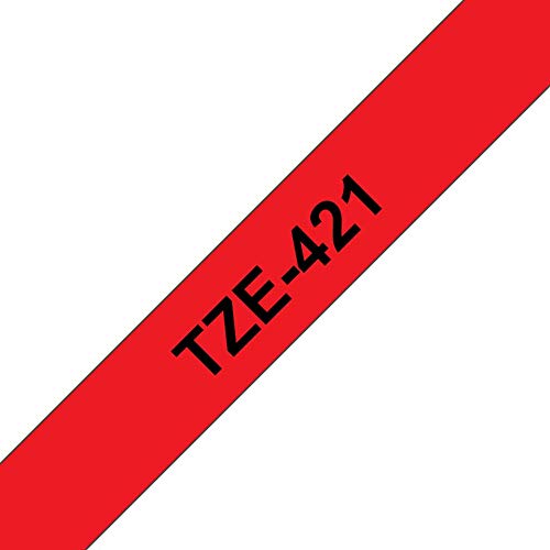 Brother P-Touch TZE421 Label Tape 9 mm x 8 m Black On Red