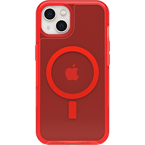 OtterBox Symmetry Plus Clear iPhone 13 In The Red - translucent red