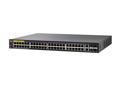 Cisco Small Business SF350-48MP - Switch - L3 - Managed - 48 x 10/100 (PoE+) + 2 x 10/100/1000 + 2 x combo Gigabit SFP - rack-mountable - PoE+ (740 W)