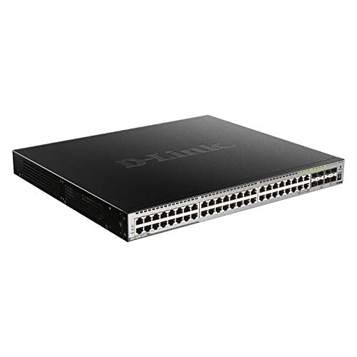 D-Link DGS 3630-52PC - Switch - L3 - Managed - 44 x 10/100/1000 (PoE+) + 4 x combo Gigabit SFP + 4 x 10 Gigabit SFP+ - rack-mountable - PoE+ (370 W)