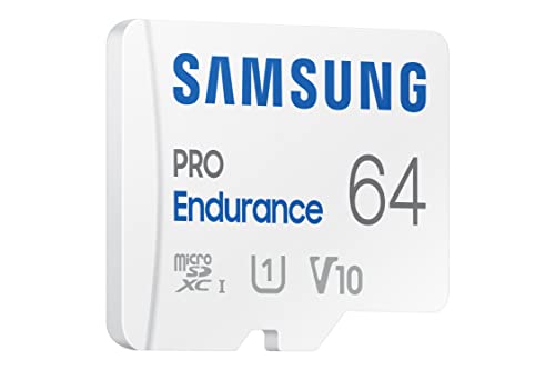 Samsung PRO Endurance 64GB Class 10 MicroSDHC Memory Card and Adapter