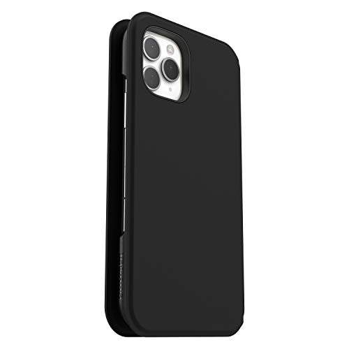 OtterBox Strada Series Via - Flip cover for mobile phone - polyurethane, polycarbonate, synthetic rubber - black night - for Apple iPhone 11 Pro