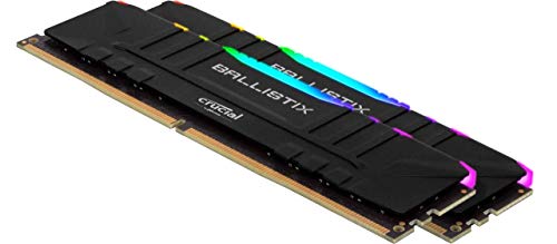 Ballistix RGB - DDR4 - kit - 16 GB: 2 x 8 GB - DIMM 288-pin - 3600 MHz / PC4-28800 - CL16 - 1.35 V - unbuffered - non-ECC - black