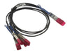 Dell 100GbE Direct Attach - Breakout cable - QSFP28 (M) to QSFP28 (M) - 3 m - twinaxial - passive - for Networking Z9100, PowerEdge FC640, M640, R230, R430, R540, R6415, R7415, R7425, T440, T640