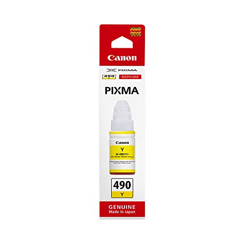 Canon 0666C001 GI490Y Yellow Ink Bottle