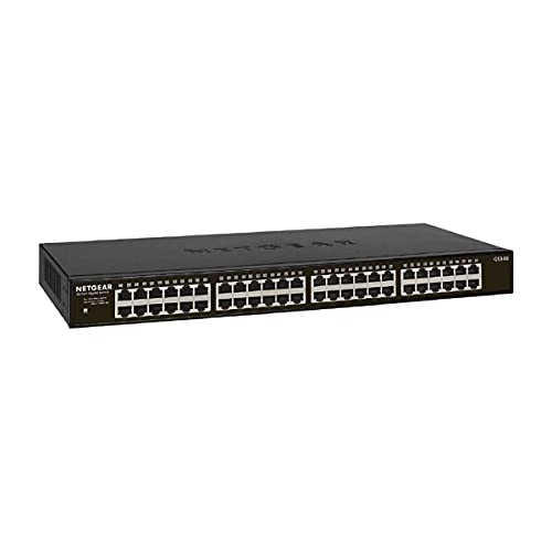 NETGEAR SOHO GS348 - Switch - unmanaged - 48 x 10/100/1000 - desktop, rack-mountable