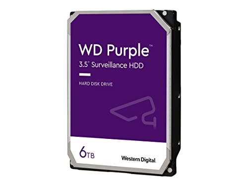 WD Purple WD63PURZ - Hard drive - 6 TB - internal - 3.5" - SATA 6Gb/s - buffer: 256 MB