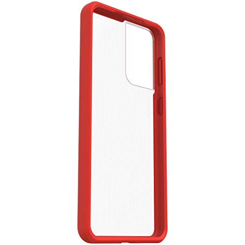 OtterBox React Samsung Galaxy S21+ 5G Power Red - clear/red