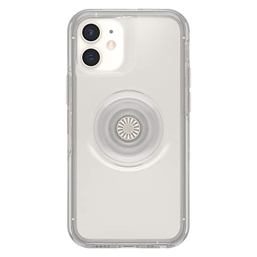 OtterBox Otter + Pop Symmetry Series - Back cover for mobile phone - polycarbonate, synthetic rubber - clear pop - for Apple iPhone 12 mini