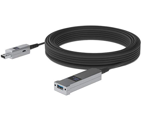 Huddly - USB cable - USB Type A (M) to USB Type A (F) - USB 3.1 Gen 1 - 15 m - Active Optical Cable (AOC) - black