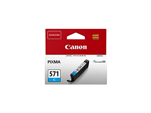 Canon CLI-571C - 7 ml - cyan - original - ink tank - for PIXMA TS5051, TS5053, TS5055, TS6050, TS6051, TS6052, TS8051, TS8052, TS9050, TS9055