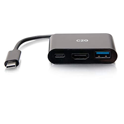 C2G USB C Mini Docking Station - USB C to HDMI, USB 3.0 & USB C - Docking station - USB-C / Thunderbolt 3 - HDMI