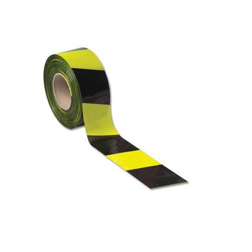 Best Value LSM 006-0107 75 mm x 500 m Barrier Tape - Yellow/Black