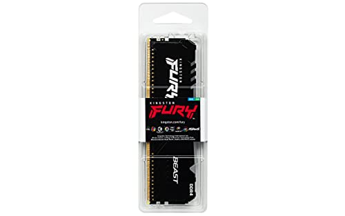 Kingston FURY Beast RGB - DDR4 - module - 8 GB - DIMM 288-pin - 2666 MHz / PC4-21300 - CL16 - 1.2 V - unbuffered - non-ECC - black