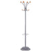 Best Value Alba Stily Hat and Coat Stand Tubular Steel with Umbrella Holder 4 Hooks 4 Pegs H1770mm Ref PMVIENA