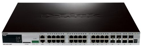 D-Link xStack 24-port 10/100/1000 Layer 2+ Stackable Managed Gigabit Switch including 4-port Combo 1000BaseT/SFP plus 4 10GE SFP+