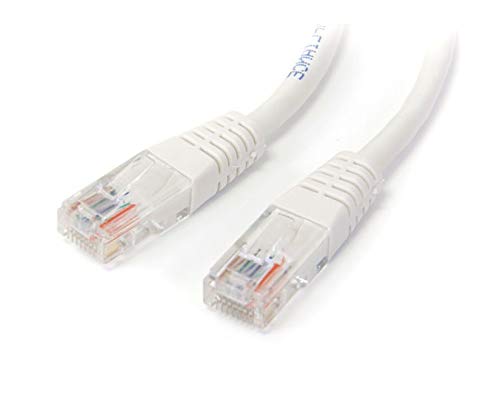 Best Value StarTech.com 15m Cat5e White Molded RJ45 UTP Cat 5e Patch Cable - 15 m Patch Cord (M45PAT15MWH)