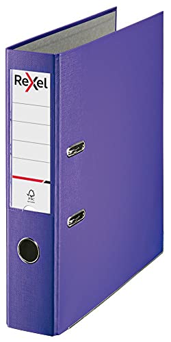 Rexel Lever Arch File Polypropylene ECO A4 75mm Purple 2115716