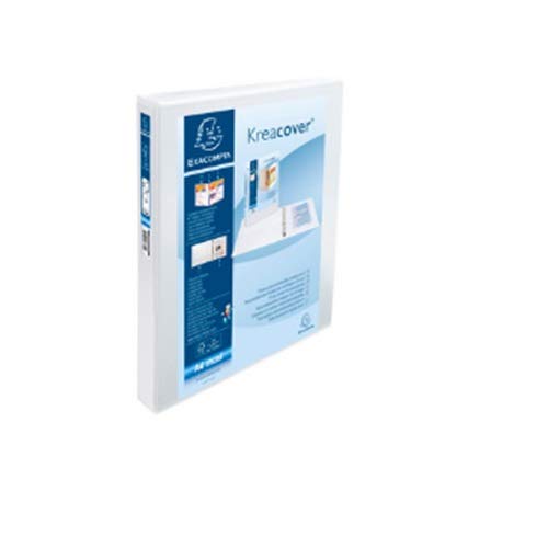 Best Value Exacompta 51826E 25 mm D-Ring Binder - White (Pack of 10)