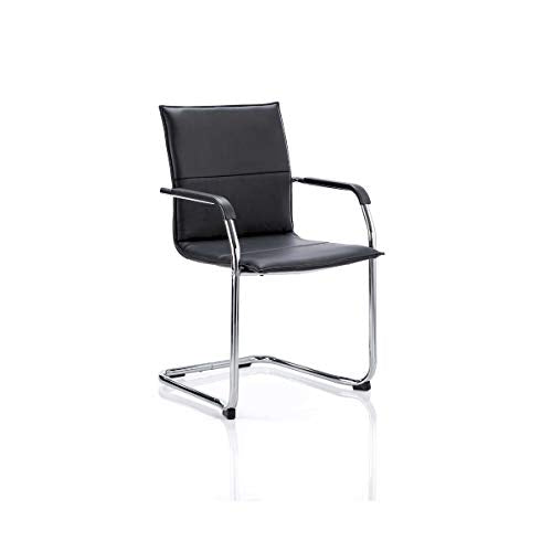 Echo Cantilever Chair Black Soft Bonded Leather BR000178