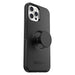 OtterBox Otter + Pop Symmetry Series - Back cover for mobile phone - polycarbonate, synthetic rubber - black - for Apple iPhone 12 Pro Max