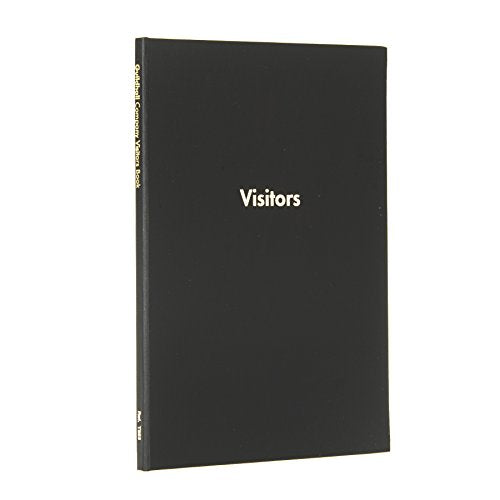 Best Value Exacompta Guildhall Company Visitors Book, 298 x 210 mm, Hardback Black vinyl Cover