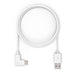 Compulocks 6ft 2.0 USB-A to 90-Degree USB-C Cable - USB cable - USB (M) straight to USB-C (M) right-angled - 1.83 m - white - for P/N: 104GA7SB, 109IPDSB, 109IPDSW, 1910GASB, 1910GASW, 211SENW, 299PSENB, 299PSENW