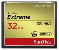 Best Value SanDisk Extreme 32 GB UDMA7 CompactFlash Card - Black/Gold