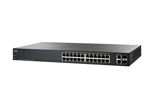 Cisco Small Business Smart Plus SF220-24 - Switch - Managed - 24 x 10/100 + 2 x combo Gigabit SFP - desktop, rack-mountable