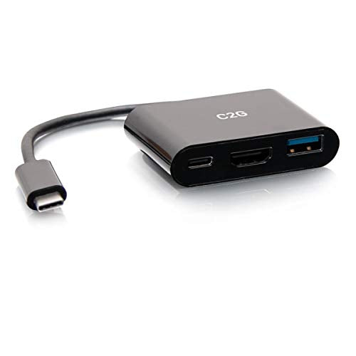 C2G USB C Mini Docking Station - USB C to HDMI, USB 3.0 & USB C - Docking station - USB-C / Thunderbolt 3 - HDMI