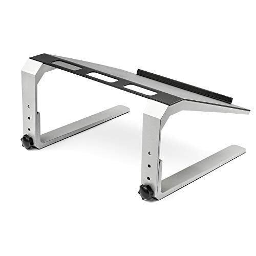 Adjustable Laptop Stand - Heavy Duty Steel & Aluminum - 3 Height Settings - Tilted - Ergonomic Laptop Riser for Desk (LTSTND)