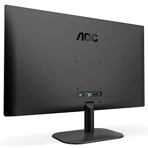 AOC 24B2XDA - LED monitor - 24" (23.8" viewable) - 1920 x 1080 Full HD (1080p) @ 75 Hz - IPS - 250 cd/m - 1000:1 - 4 ms - HDMI, DVI, VGA - speakers - black