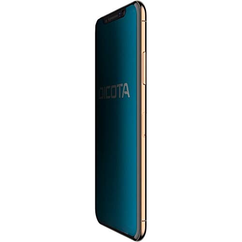 DICOTA Secret - Screen protector for mobile phone - with privacy filter - 4-way - adhesive - black - for Apple iPhone XS Max