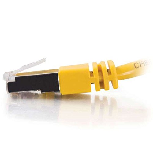 C2G Cat5e Booted Shielded (STP) Network Patch Cable - Patch cable - RJ-45 (M) to RJ-45 (M) - 1 m - STP - CAT 5e - molded - yellow