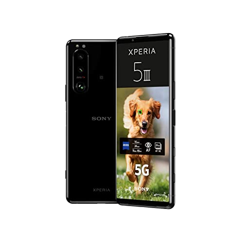 Sony Xperia 5iii 6.1 Inch 5G Hybrid Dual SIM Android 11 USB C 8GB 128GB 4500 mAh Black Smartphone