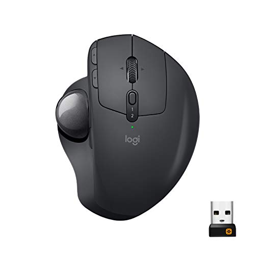 Logitech MX ERGO - Trackball - optical - 8 buttons - wireless - Bluetooth, 2.4 GHz - USB wireless receiver