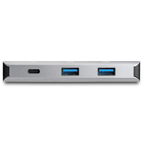 StarTech.com 4 -Port USB 3.1 (Gen 2) Type C Hub with 9.8 Host Cable - 10Gbps - 3x USB 3.1 Type-A, 1x USB 3.1 Type C - USB-C Hub (HB31C3A1CB)