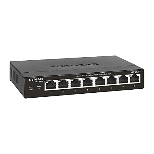 NETGEAR Smart GS308T - Switch - smart - 8 x 10/100/1000 - desktop