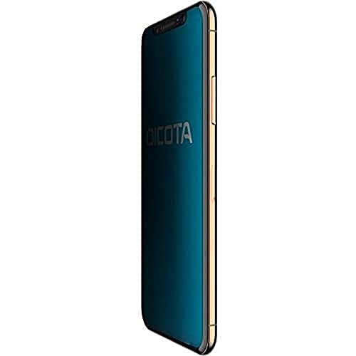 DICOTA Secret - Screen protector for mobile phone - with privacy filter - 4-way - adhesive - black - for Apple iPhone XS Max