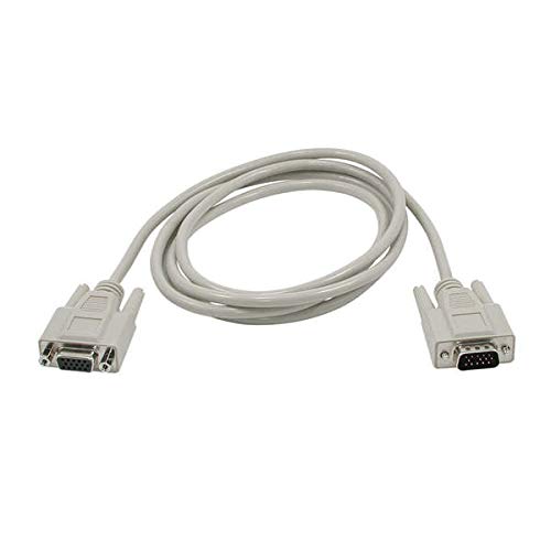 C2G Economy - VGA extension cable - HD-15 (VGA) (M) to HD-15 (VGA) (F) - 5 m - molded, thumbscrews