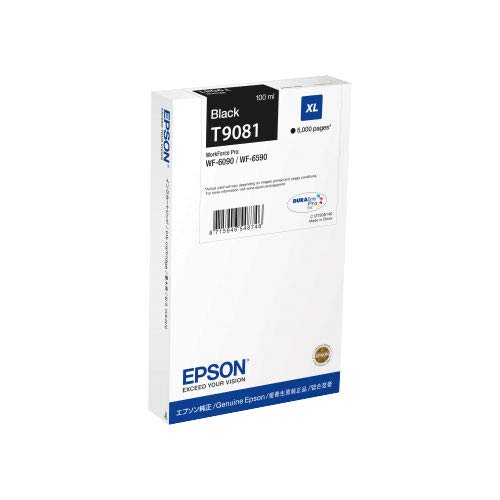 Epson T9081 - 100 ml - XL size - black - original - ink cartridge - for WorkForce Pro WF-6090, WF-6590