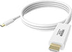 VISION Professional installation-grade USB-C to HDMI cable - LIFETIME WARRANTY - 4K @ 60 Hz - USB-C 3.1 (M) to HDMI (M) - outer diameter 4.5 mm - 32 AWG - 2 m - white