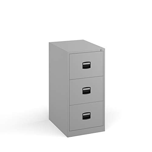 Qube by Bisley 3 Drawer Filing Cabinet Goose Grey BS0007