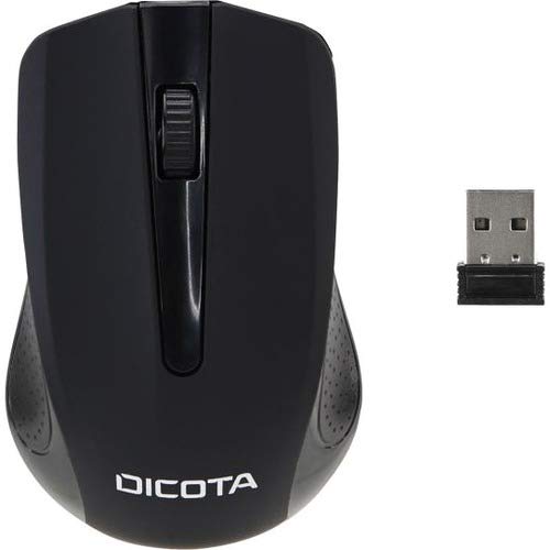 DICOTA Comfort - Mouse - laser - wireless - USB wireless receiver - black