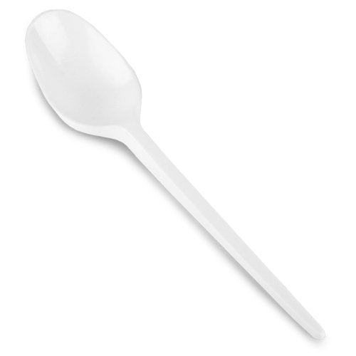 Best Value Fiesta White Plastic Spoons Pack of 100