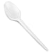 Best Value Fiesta White Plastic Spoons Pack of 100