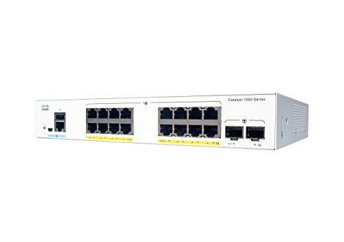 Cisco Catalyst 1000-16T-2G-L - Switch - Managed - 16 x 10/100/1000 + 2 x Gigabit SFP (uplink) - rack-mountable