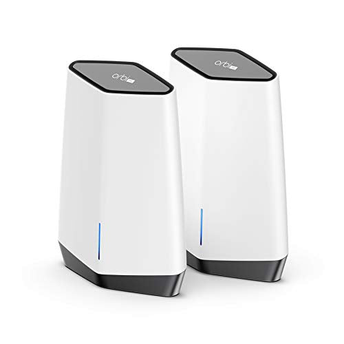 NETGEAR Orbi Pro SXK80 - Wi-Fi system (router, extender) - mesh - GigE, 2.5 GigE - 802.11a/b/g/n/ac/ax - Tri-Band - wall-mountable, ceiling-mountable